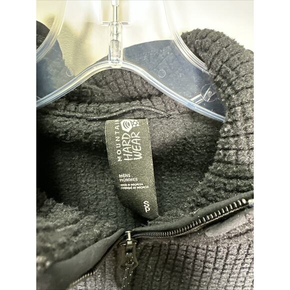 Mountain Hardware Explore Fleece Half Zip Mens S Waffle Texture Black Outdoors - Picture 4 of 8